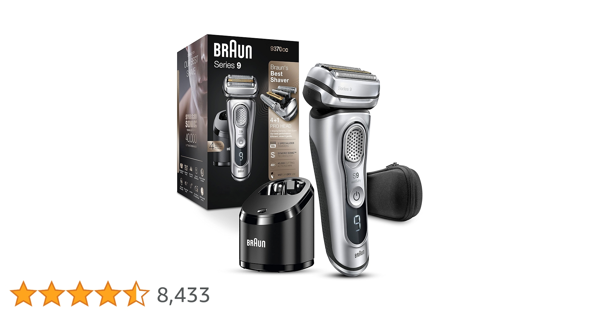 Braun S9 シリーズ9 メンズシェーバー ブラウン BRAUN 電気シェーバー シリーズ9 Sport+ (洗浄機モデル