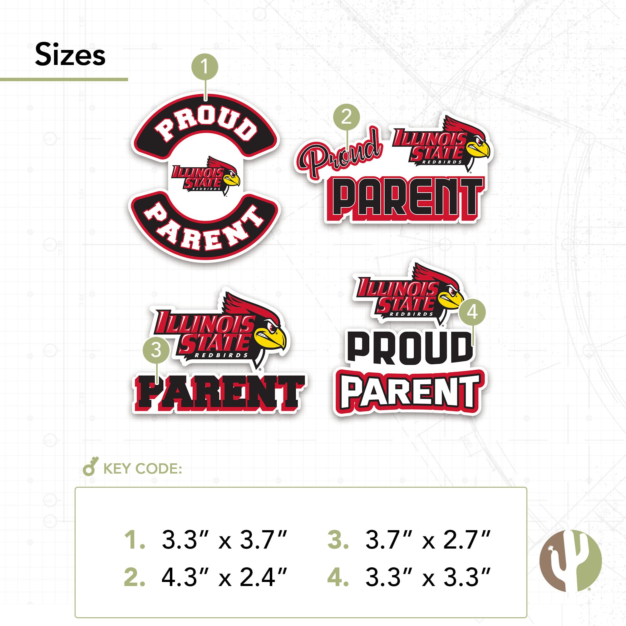 Illinois State University Sticker Sheet – Vinyl Decal For Laptop, Car, Water Bottle, Proud Parent - View #13