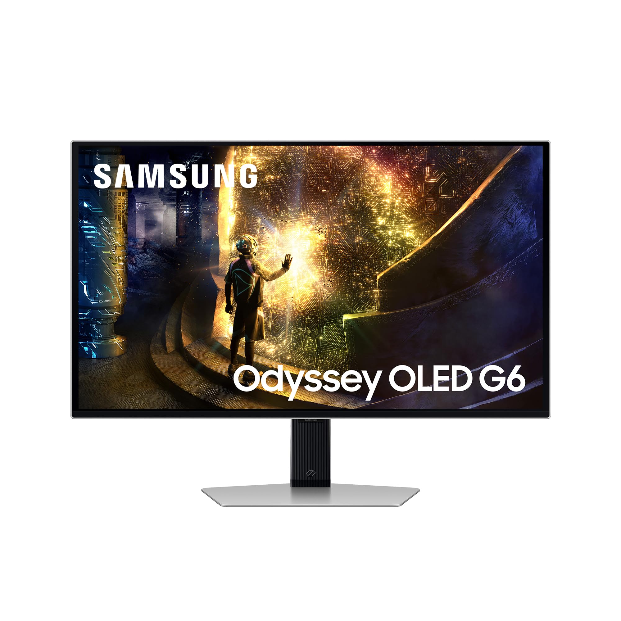 Samsung 27" Odyssey OLED G6 Gaming Monitor 2,560 x 1,440, QHD, 16:9, 240Hz, 0.03ms(GTG), Glare Free, Burn-in Safeguard, G-Sync Compatible, LS27DG612SUXEN