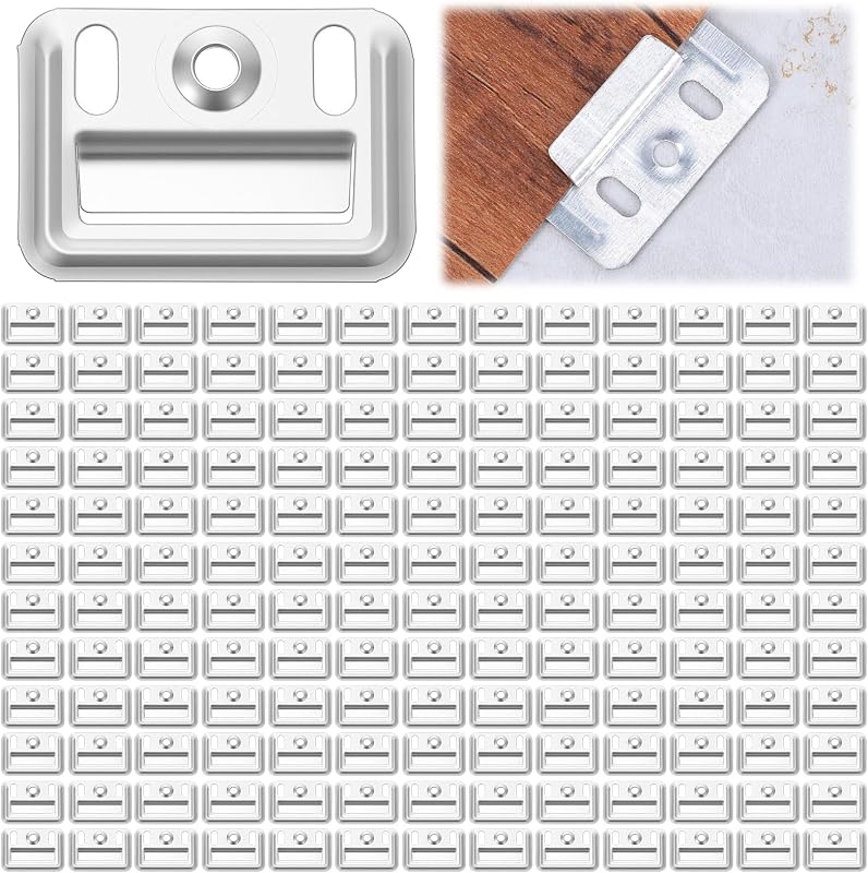 300 pcs Stainless Steel Z-Clips - Wall Panel Fixing Piece, Clamp | (1.73"/44mmx1.22"/31mm) for Integrated Wall Panels, Heavy Duty Walls Panel Buckle for Toilet Seats & Furniture Mounting