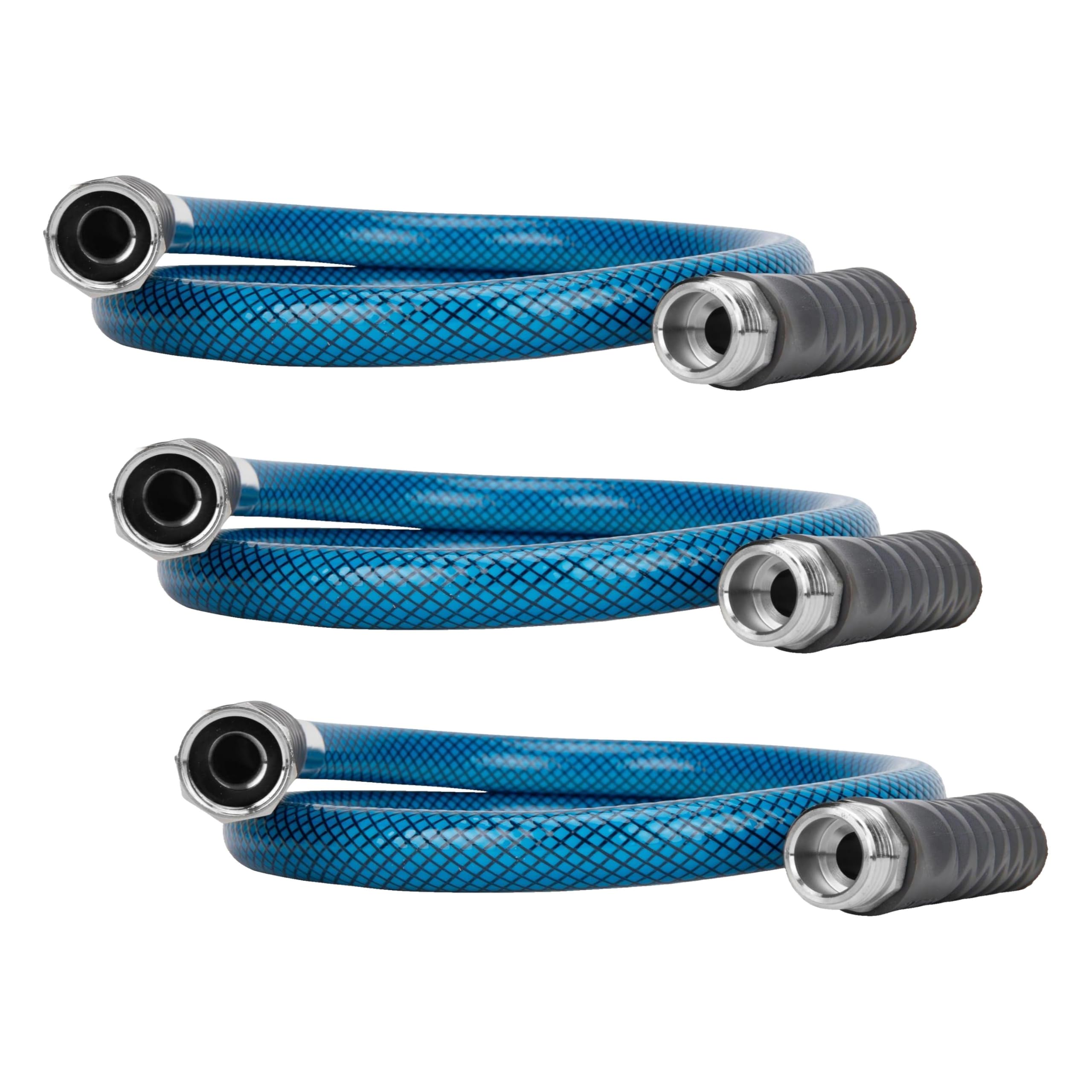 Camco TastePURE 4-Foot Premium Camper/RV Drinking Water Hose-Features a Heavy-Duty No-Kink Design with Strain Relief Ends&amp;5/8-Inch Inside Diameter-NSF Drinking Water Safe Certified (22813) (Pack of 3)