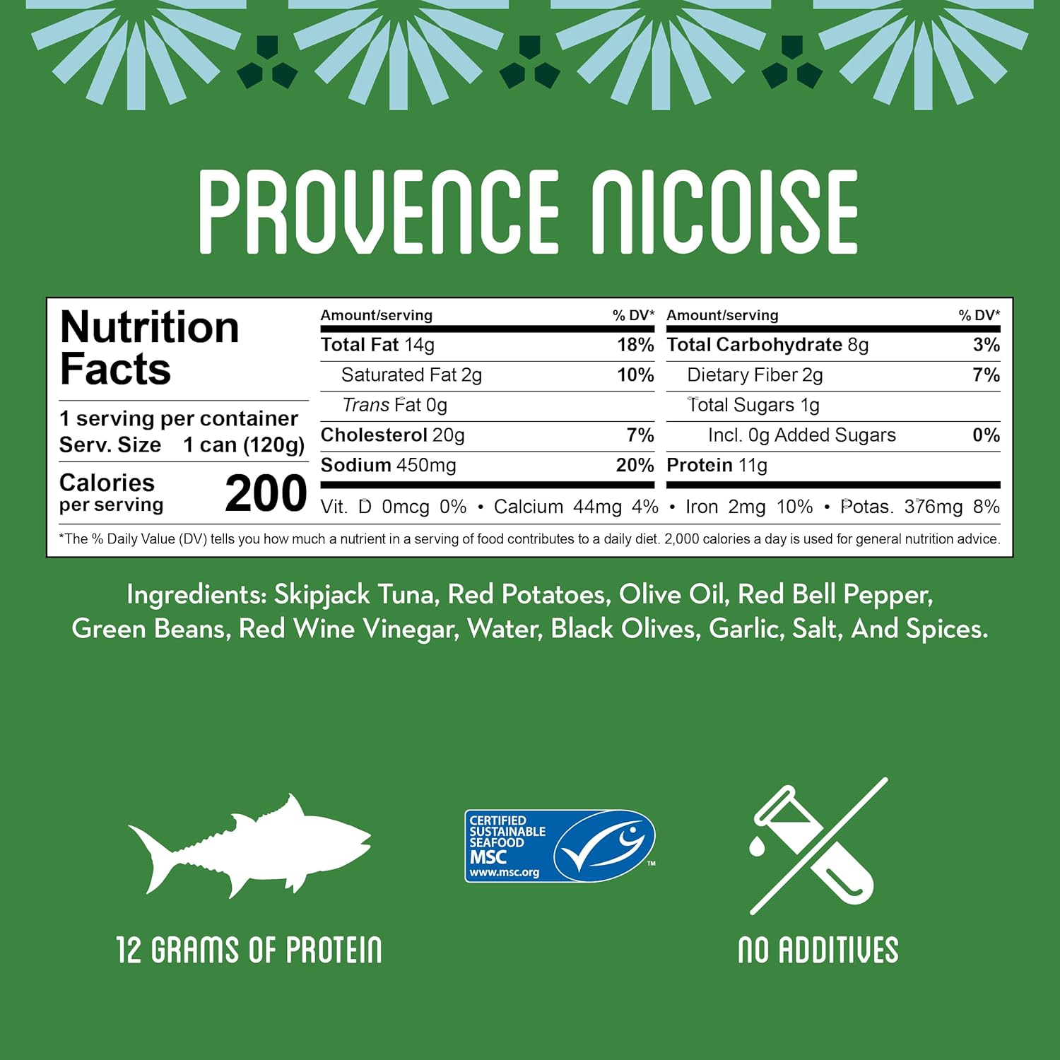 Freshé Gourmet Canned Tuna (Provence Nicoise, 10 Pack) Healthy High-Protein Snack & Ready to Eat Meal – Premium All-Natural, Non-GMO, Wild Caught Tuna – Gluten Free, Keto Diet Friendly