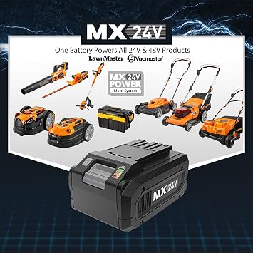 MX24V 4.0Ah Battery - Compatible with LawnMaster and Vacmaster 24V/48V Cordless Products 24LB4005-CN
