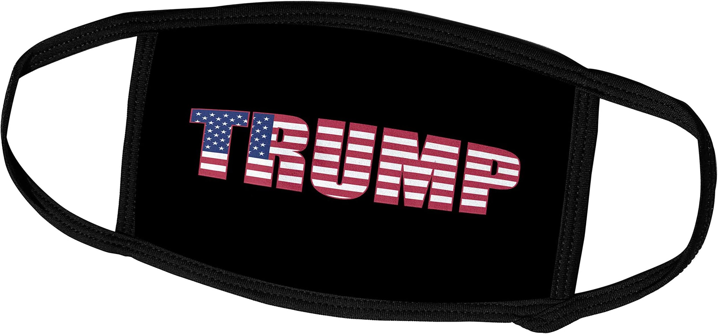 3dRose Uta Naumann Flags of The World - USA American Patriotic Typography-Donald Trump-Black - Face Masks (fm_275057_1)