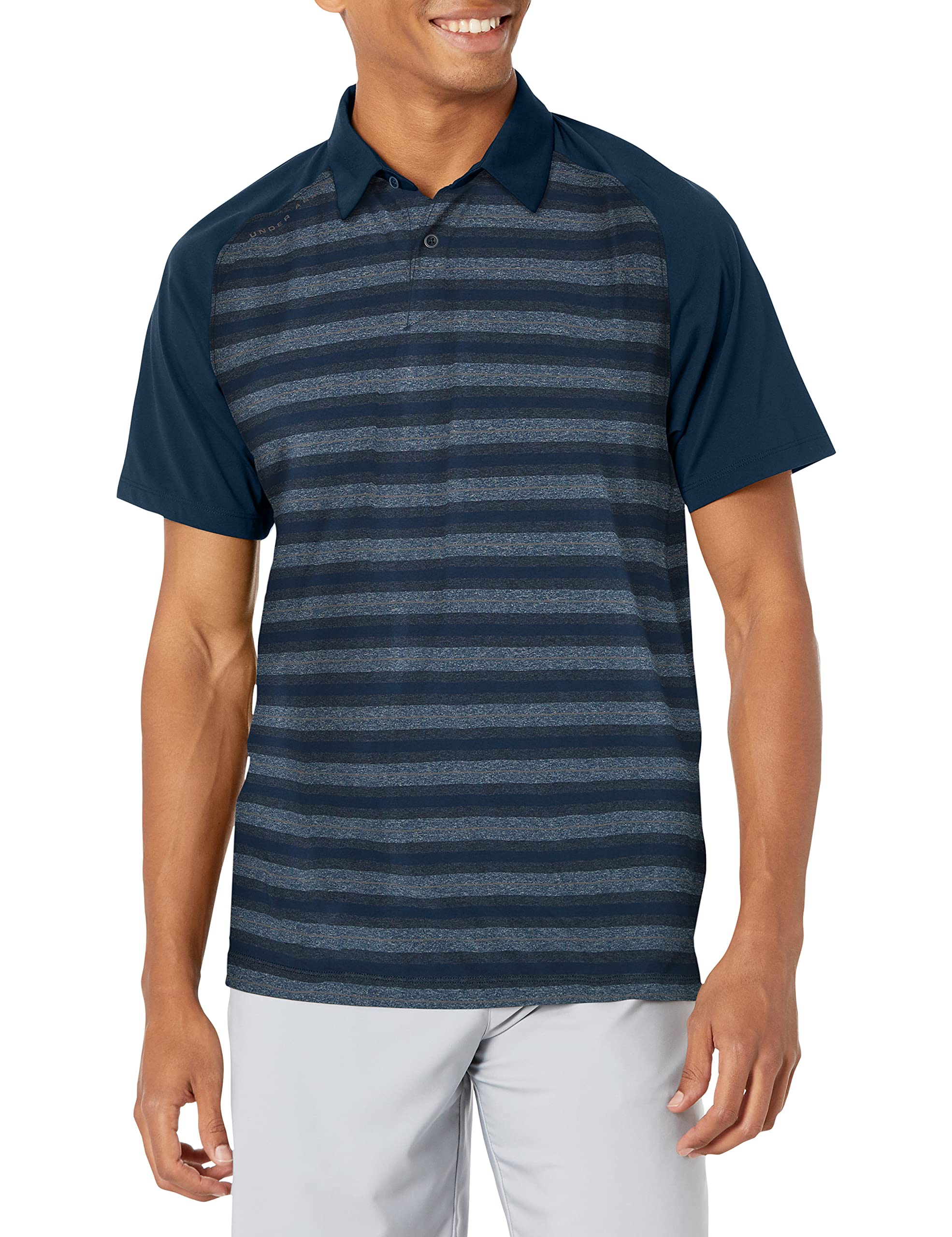 Under Armour Men's Threadborne Boundless Polo, Academy/Academy, 3X-Large Tall