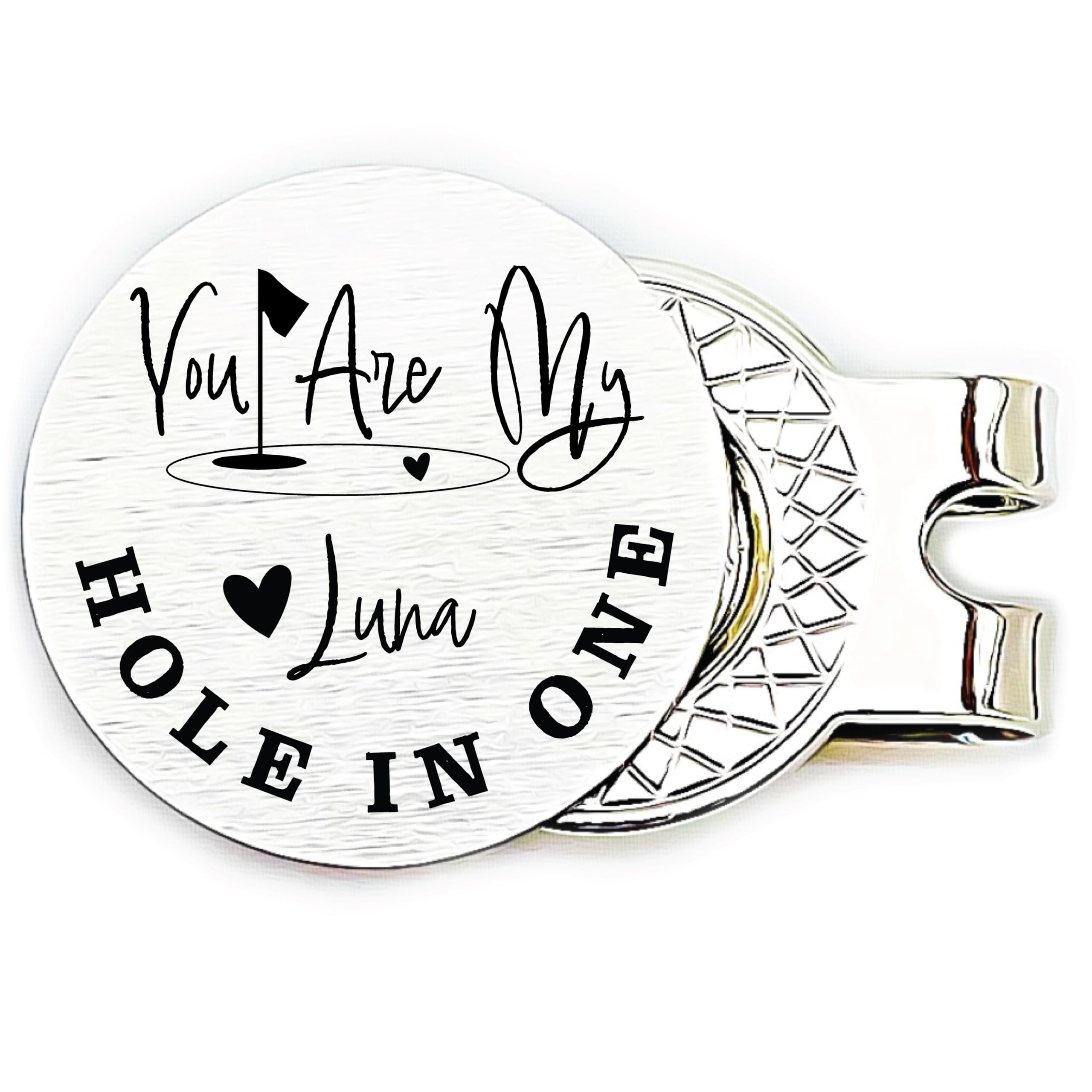 Mens Golf Ball Marker Valentines Gift for Him Personalized Golf Ball Marker Men's Gift Valentines Day Gift Boyfriend Gift For Him Hole in One Golf Ball Marker GROVES-GOLF