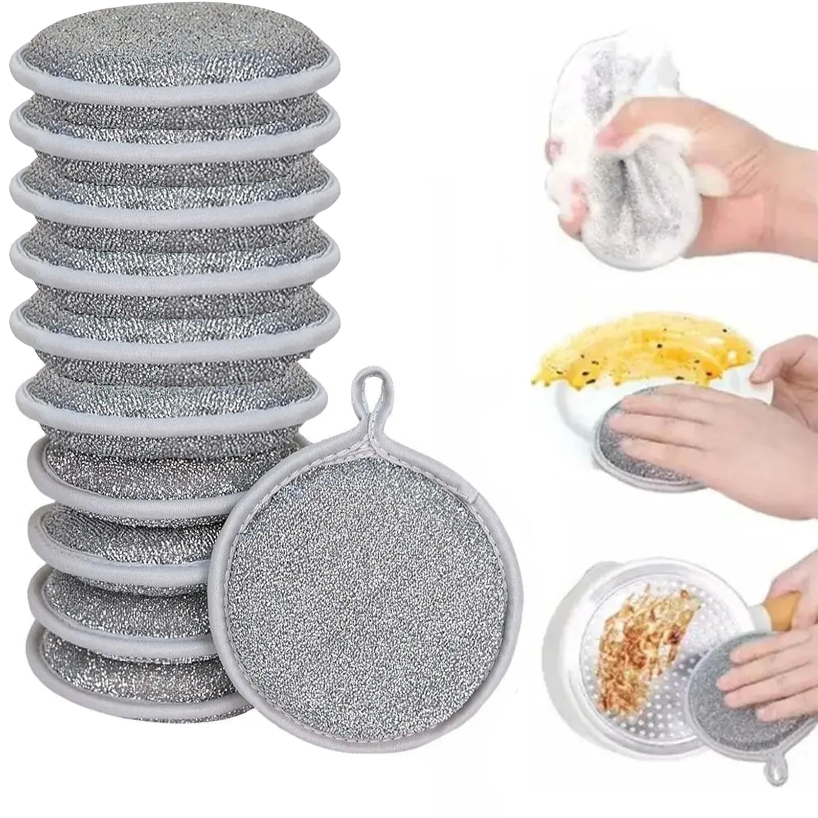 Multiusos Wire Dishwashing Rags PañOs De Alambre Multiusos para Mojado Y Seco PañO De Lavavajillas De Alambre para Cocinas, Vajillas