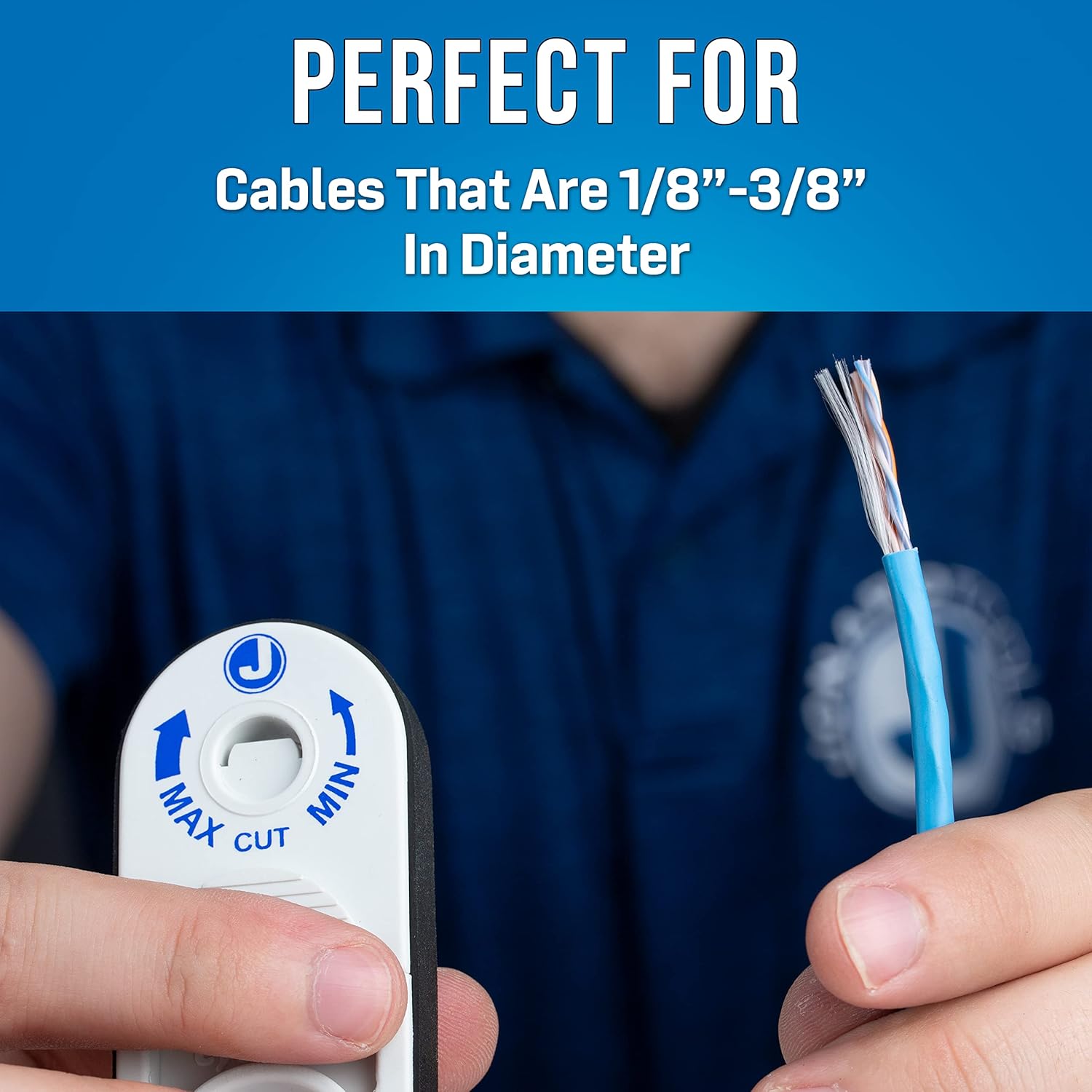 Jonard Tools CST-1i Jonard Plastic Cyclops UTP/STP Network Cable & Electrical Cable Stripper