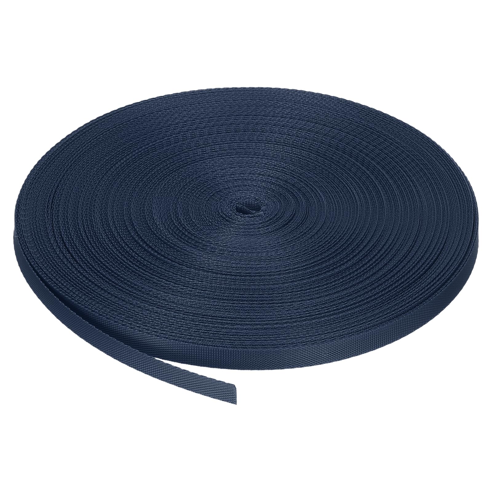 MECCANIXITY Nylon Webbing Strap Flat 3/8 Inch 50 Yards Deep Blue for Outdoor DIY Gear Repair, Backpack, Luggage-Rack, Crafts