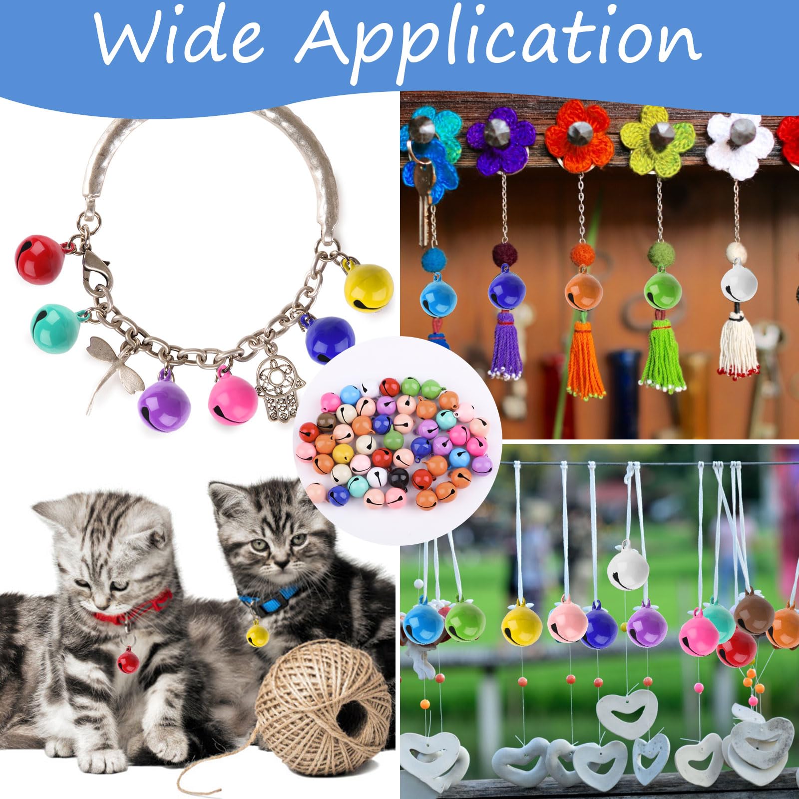 50 Campanelle Natalizie In Metallo - Decorazioni Fai Da Te Per Albero, Regali E Ghirlande - Foto 8