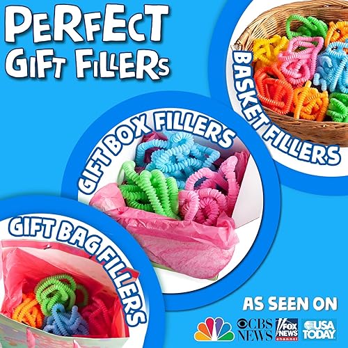 Miniatura 5 de BUNMO 30 tubos Pop de 5 minutos de manualidades para compartir, divertirse y fiestas. Recuerdos de fiesta para niños de 5 a 14 años, rellenos de