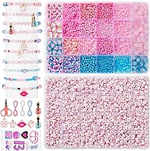 Goldwise Friendship Bracelet Kit for Fans, 2 Boxes Bracelet Making Kit with Clay, Glass, Glass Seed Beads and Heart Charms – Inspired by 2019's Iconic Album – Gifts Party Birthday