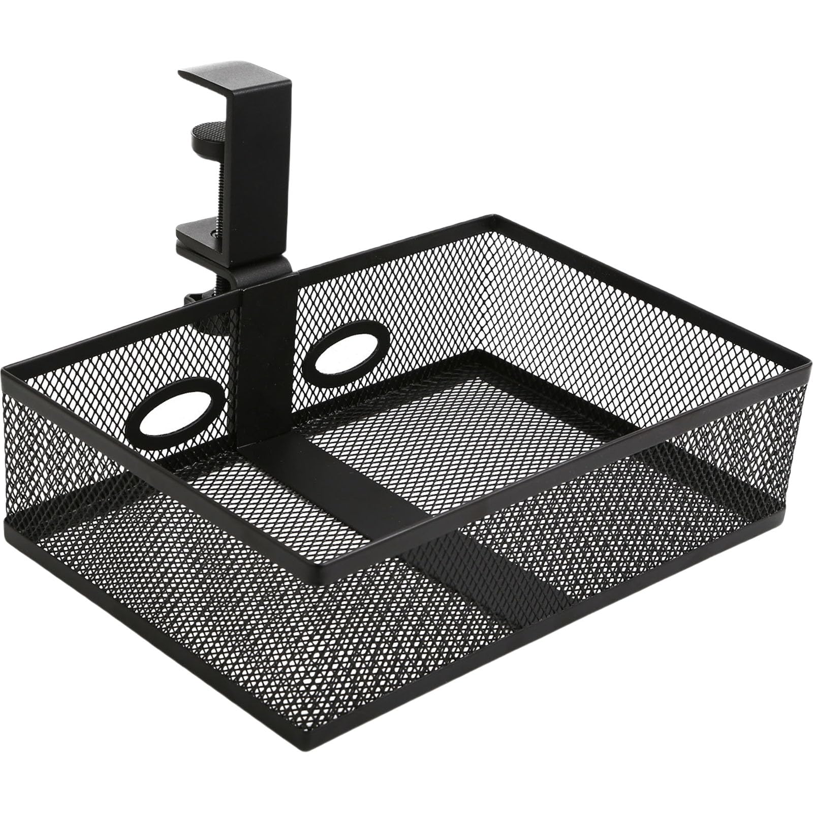 Woedpez Under Desk Organiser Rack with Spacious Capacity Multifunctional Tray and Basket for Supplies and Personals Item Supplies Holder