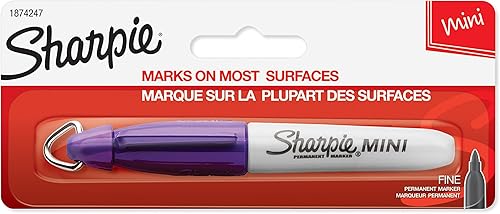 Sharpie Mini marcadores permanentes, punta fina, varios colores, 4 unidades