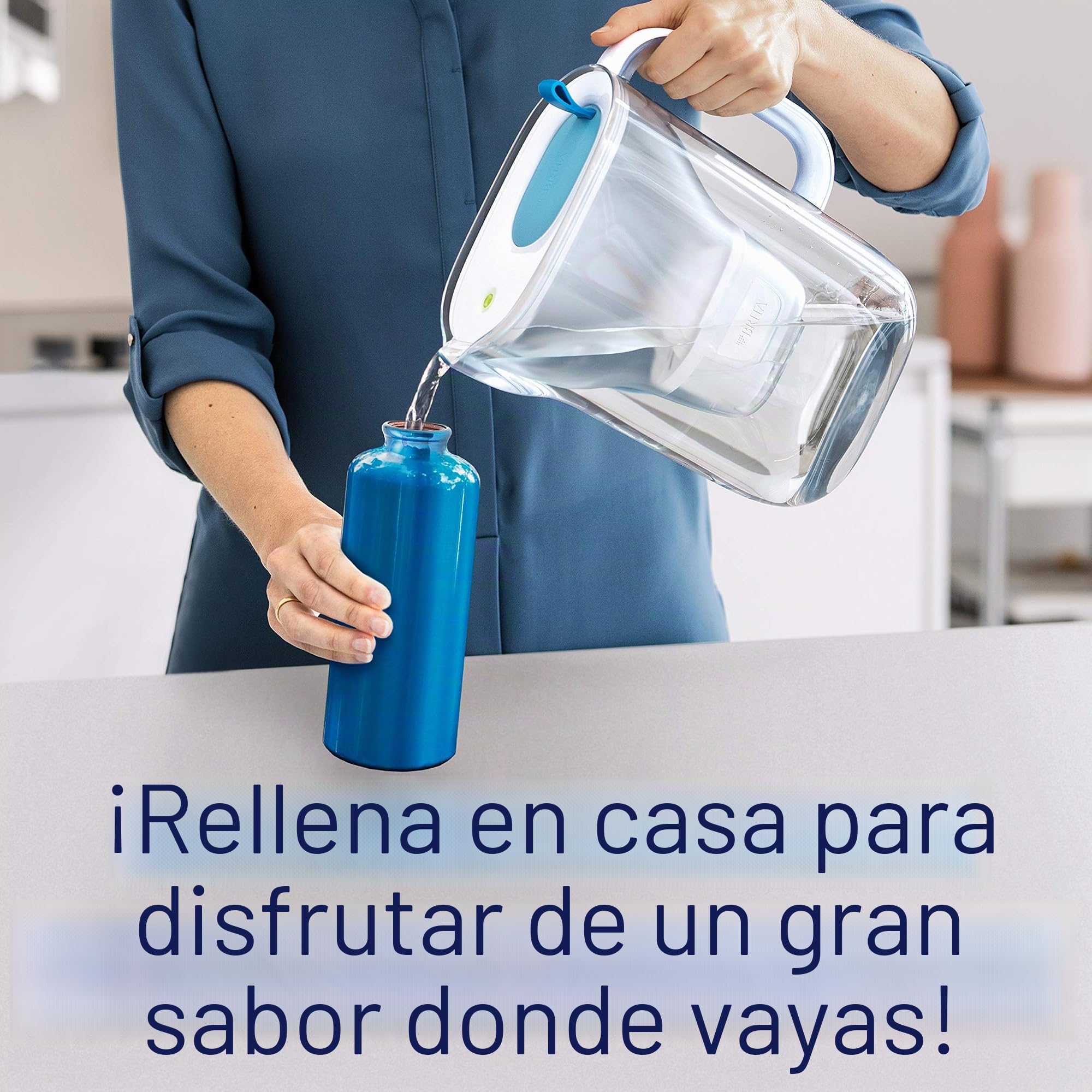 BRITA 1042931 Maxtra - Cartuchos de filtro de agua de repuesto, compatibles con todas las jarras Brita, reducen el cloro, la cal y las impurezas para un gran sabor, paquete de 15