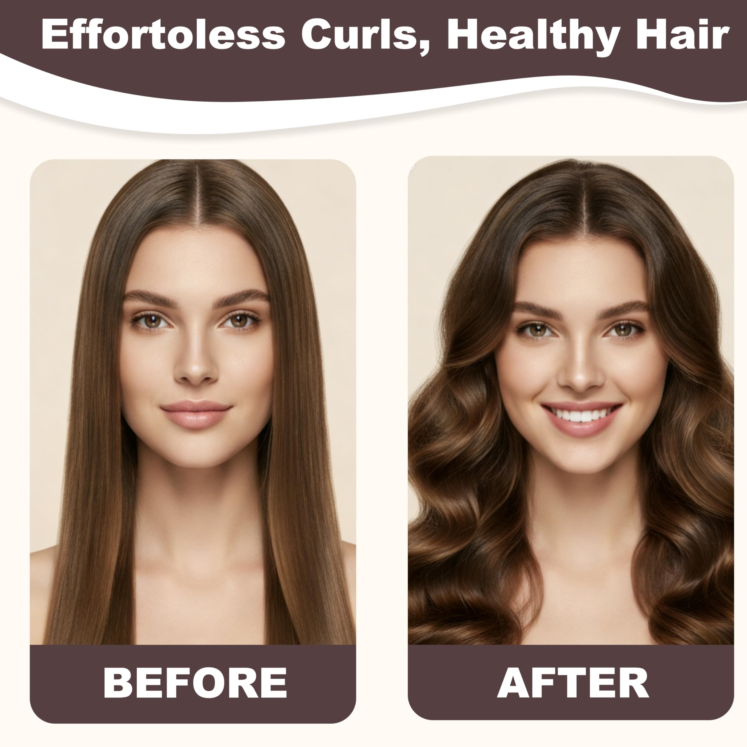 Heatless Curls Overnight Hair Curlers - 4 Pcs No-Heat Curling Rod to Sleep In and Shower Cap,Velvet Hair Rollers with Satin Wrap (new packaging) - 5