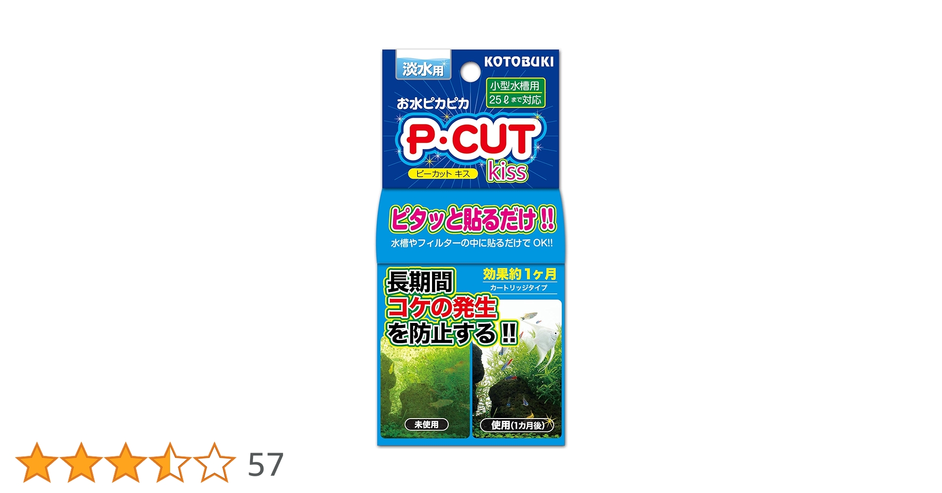 Amazon | 寿工芸 コトブキ 水槽 P・カット キッス25 | Kotobuki