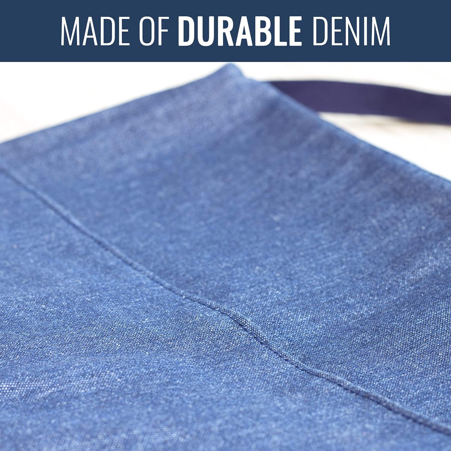 DMI Walker Bag, Walker Bags for Folding Walker, Bag for Walker Attaches and Detaches Easily, Multi-Pocket Walker Accessories Bag, Blue Denim, 9.5 x 13 Inches : Health & Household