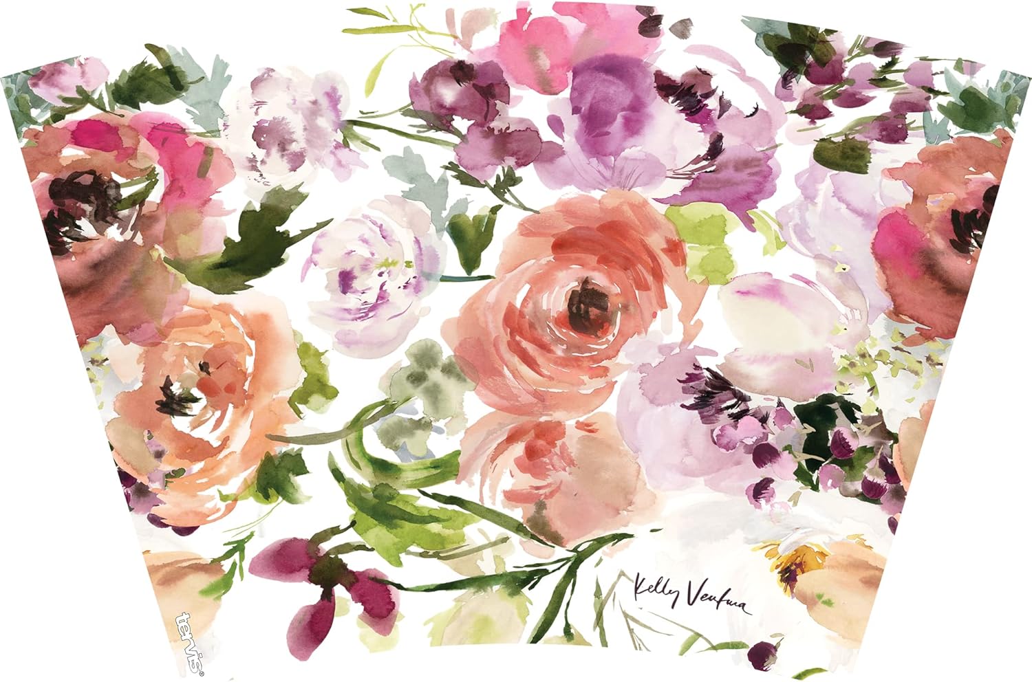 Tervis Kelly Ventura - Floral Collection Made in USA Double Walled Insulated Tumbler Travel Cup Keeps Drinks Cold & Hot, 24oz - Classic, Heather Rose - Image 2