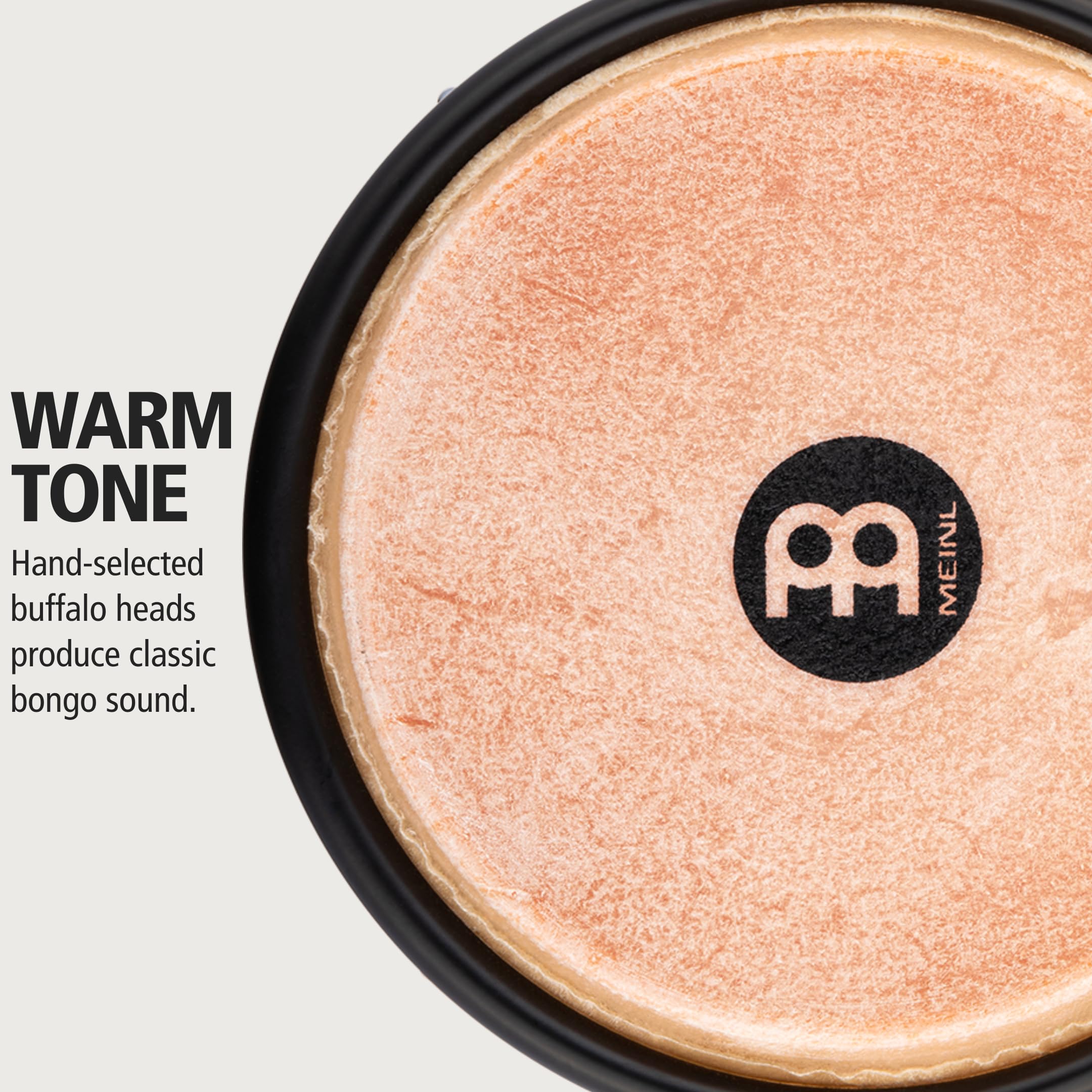 Meinl Percussion Bongos Journey Series – 2 Bongosy 6,5 i 7,5 cala – W Zestawie Klucz Do Strojenia – Tworzywo ABS, Kolor Pomarańczowy (HB50CS)