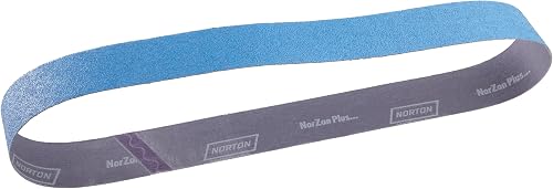 Norton BlueFire R821P Benchstand Abrasive Belt, Cotton Backing, Zirconia Alumina