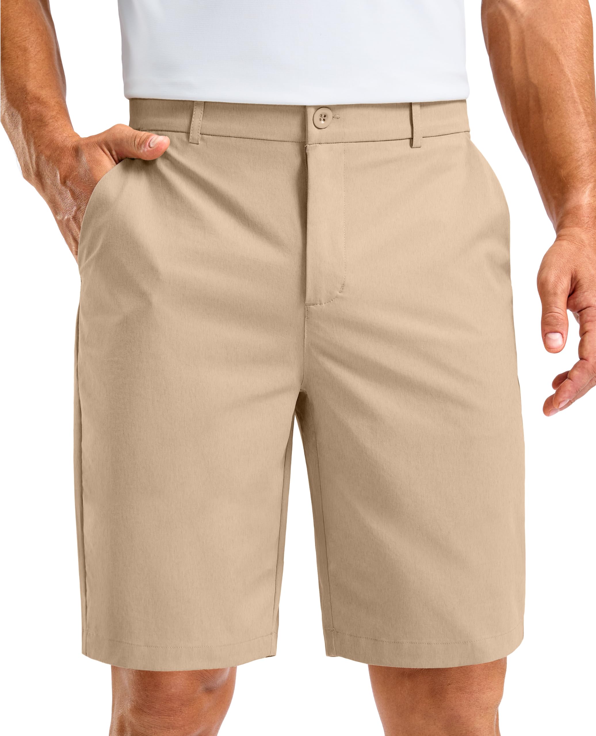 Soothfeel Men's Casual Shorts 5/7/9 Inch Golf Dress Shorts with 4 Pockets