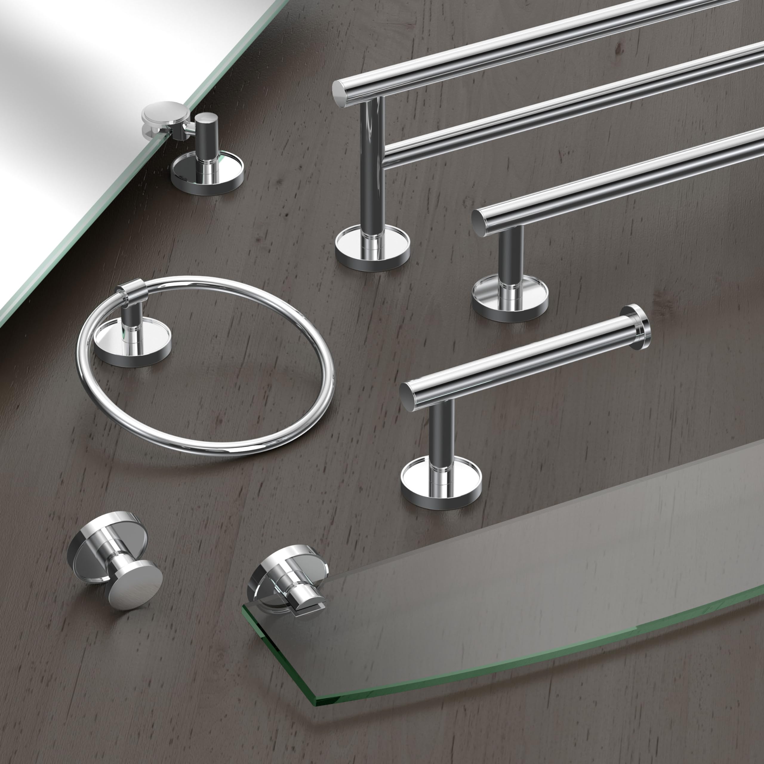 Gatco 5552 Sky Towel Ring, Chrome - Image 2