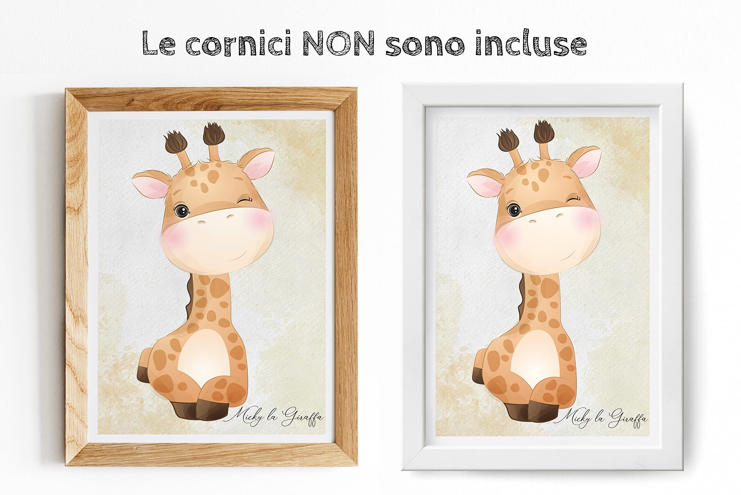 Stampe per Cameretta Bambini 4 Poster di Simpatici Cuccioli