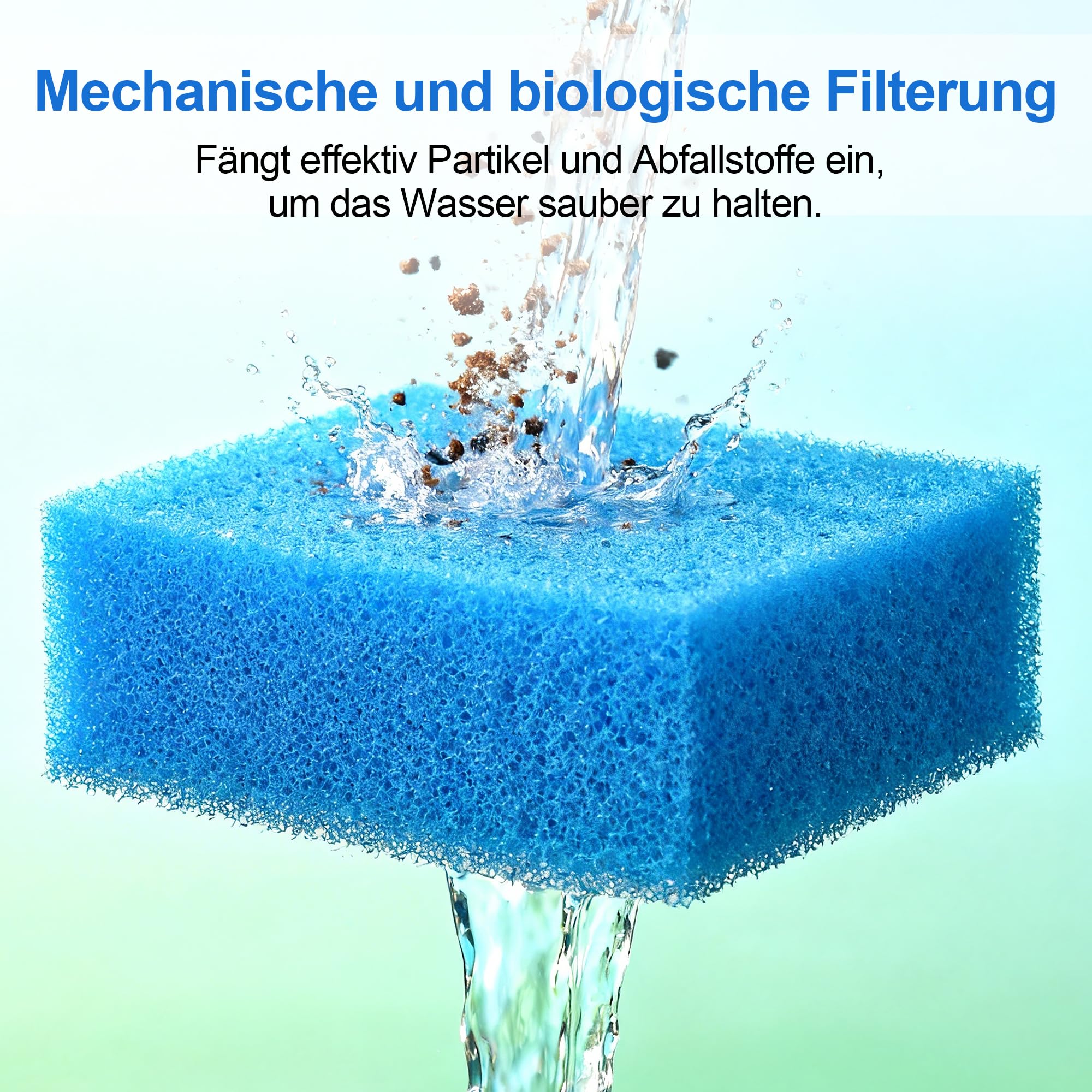 16 szt. Gąbka z filtrem akwariowym kompatybilna z Juwel Bioflow M/3.0, akcesoria do akwarium zestaw filtrów zawiera węgiel aktywny/organiczny/gruboziarnisty/drobnoziarnisty, gąbka filtrująca do Juwel