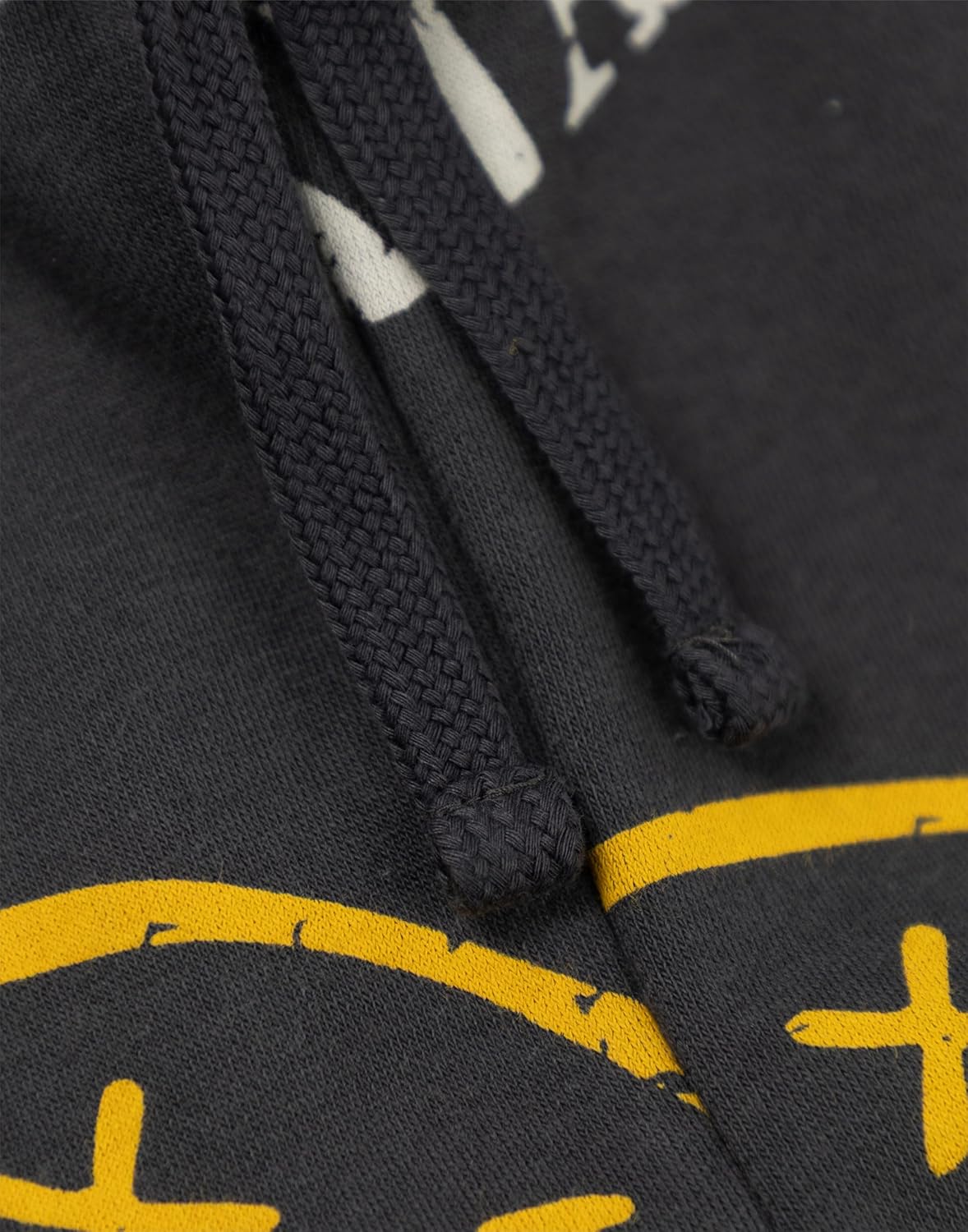 Nirvana Unisex Kids Dark Grey and Yellow Sweatshirt and Joggers Set | Long Sleeve Crew Neck with Cartoon Logo