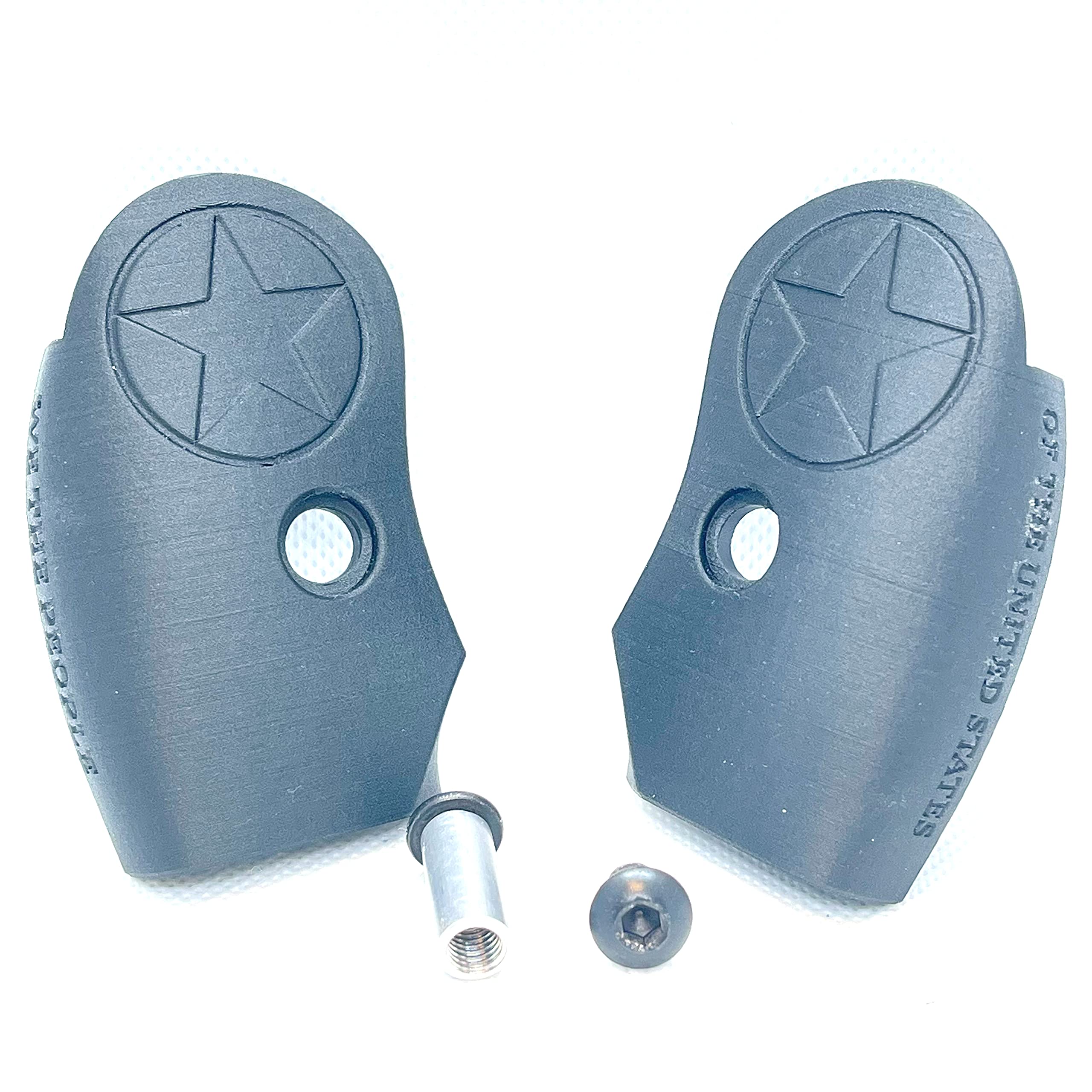 Bond Arms Grips - Derringer Texas Star, Lone Star, We The People Style 2 Extended Grips - Carbon Fiber - Made in USA - Cowboy - Roughneck - Texan etc., black