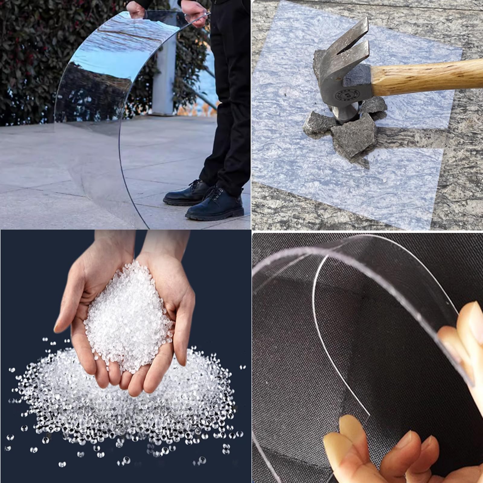 Lastra di Copertura in policarbonato Trasparente - Pannello Acrilico per Illuminazione Diurna per Serre, capannoni, carport e canili - Soluzione di Copertura de,0.5m x 7m