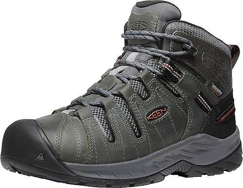 Miniatura 9 de KEEN Utility Men's Flint 2 Mid Height Soft Toe Waterproof Non Slip Work Boots