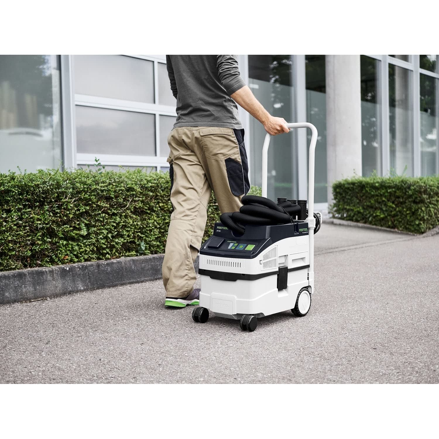 Festool Absaugmobil CT 15 E CLEANTEC (mit Hauptfilter, Saugschlauch, SELFCLEAN Filtersack, Fugendüse, Polsterdüse)