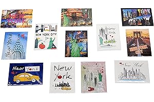 NYC SouvenirMagnets - 12 New York City Themed Magnets