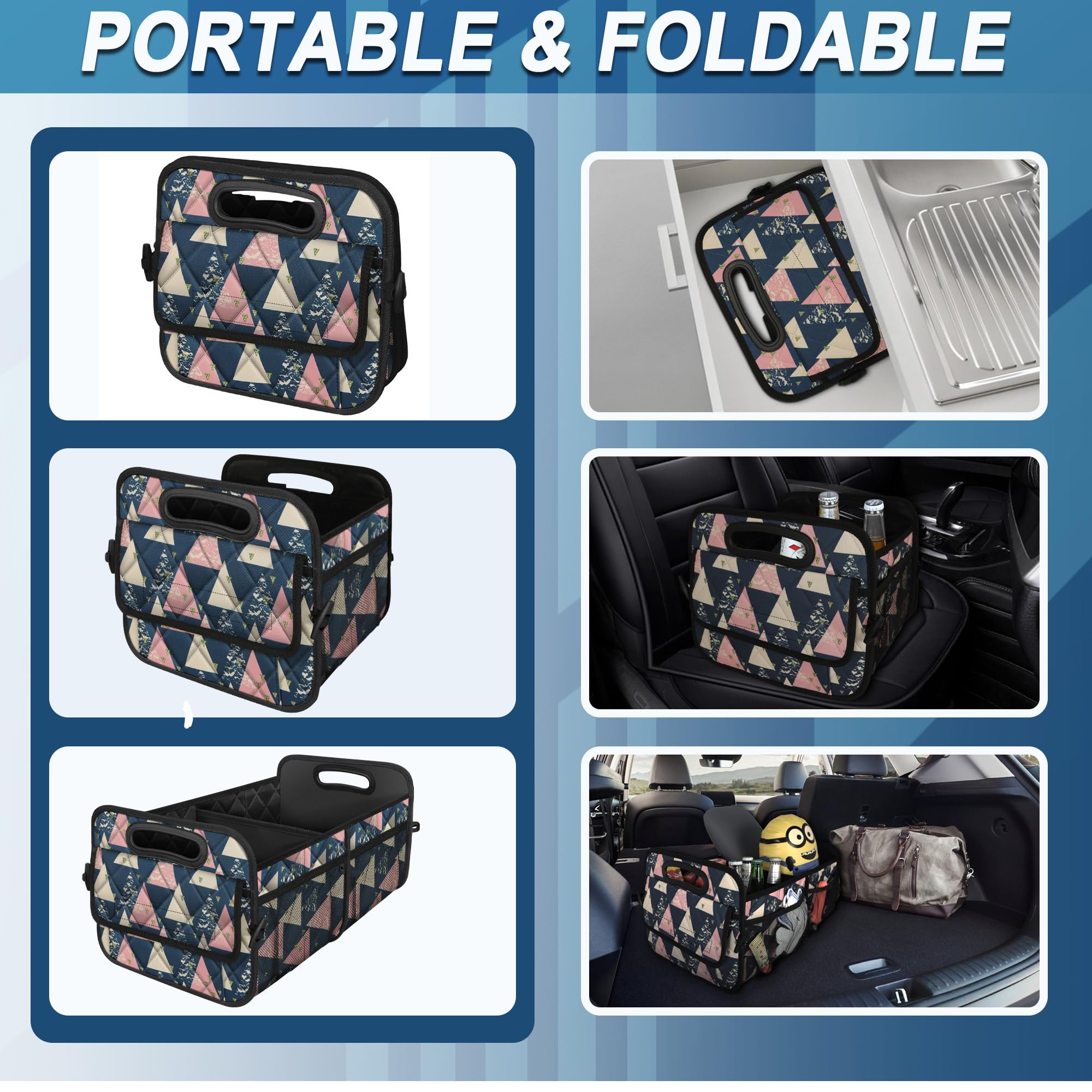 Organizador Para Auto Multicompartimientos Plegable