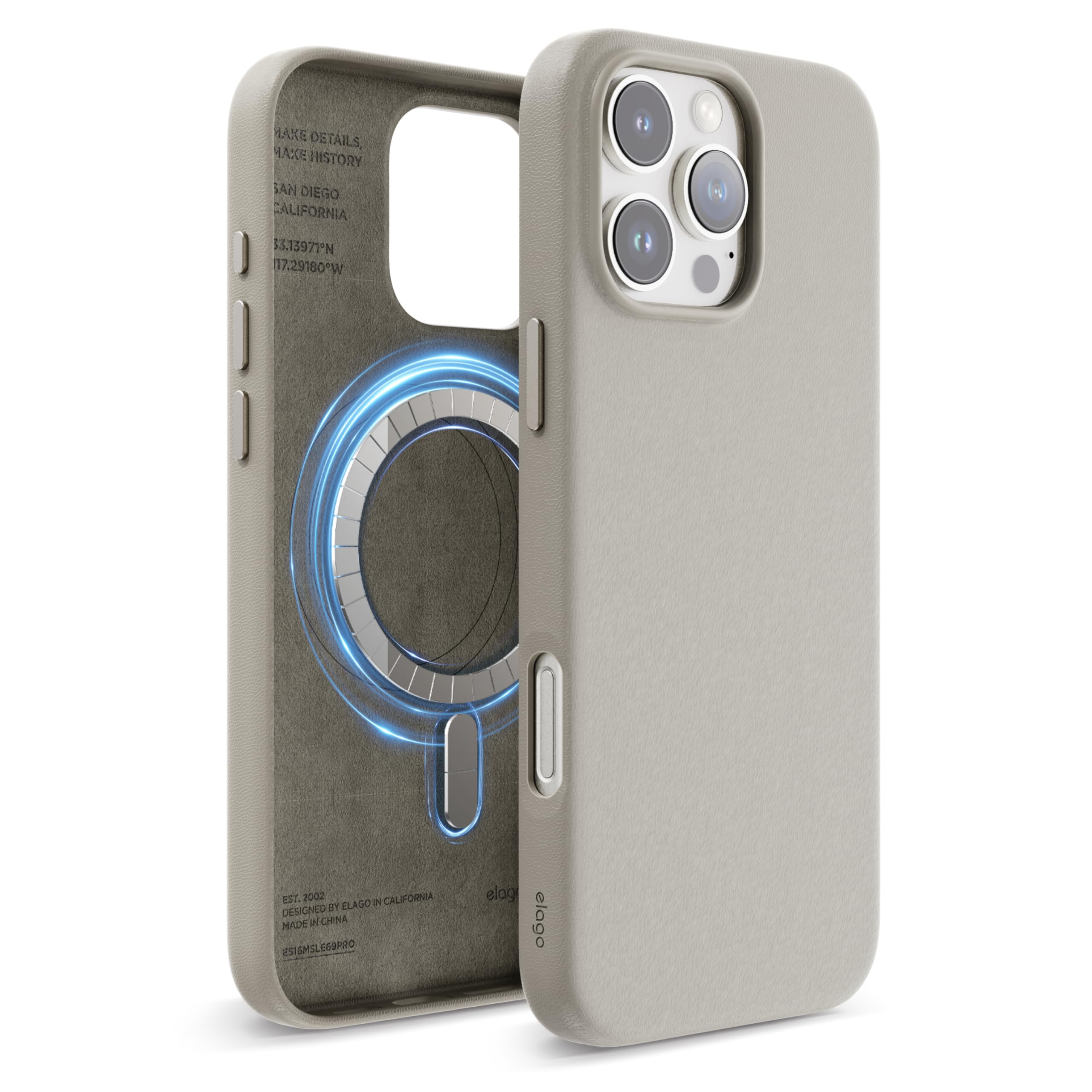 iPhoneアクセサリー Magnetic Leather Back for iPhone 16 Pro Magnetic Leather Back for iPhone 16 Pro〈Black〉 – presume
