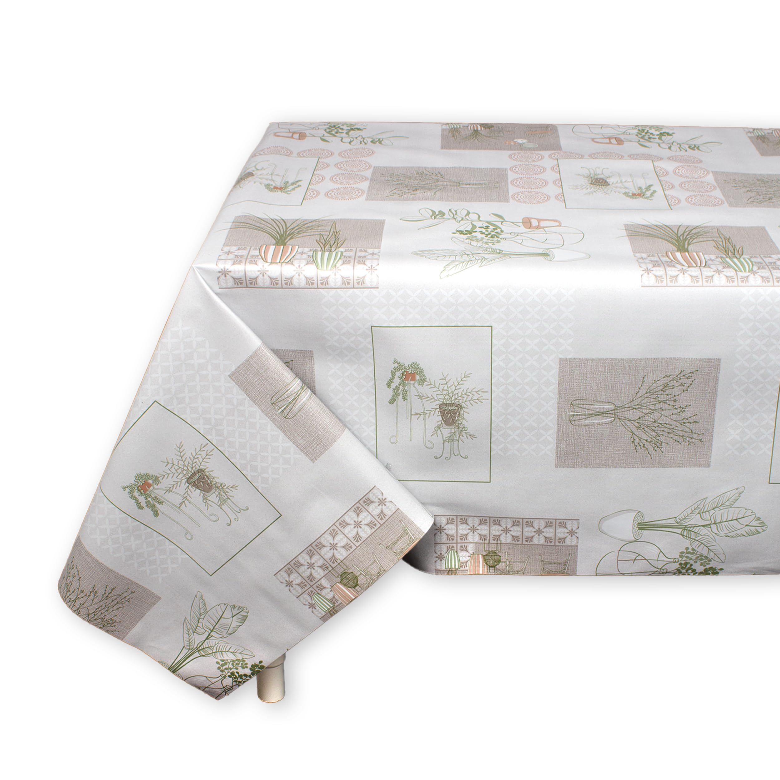 BESCH Mantel PVC Rectangular Impermeable Lavable y Fácil de Limpiar Certificado Oeko-Tex® Standard 100 - Mantel Hule Antimanchas para Mesas Tamaño 100x140cm — view 41