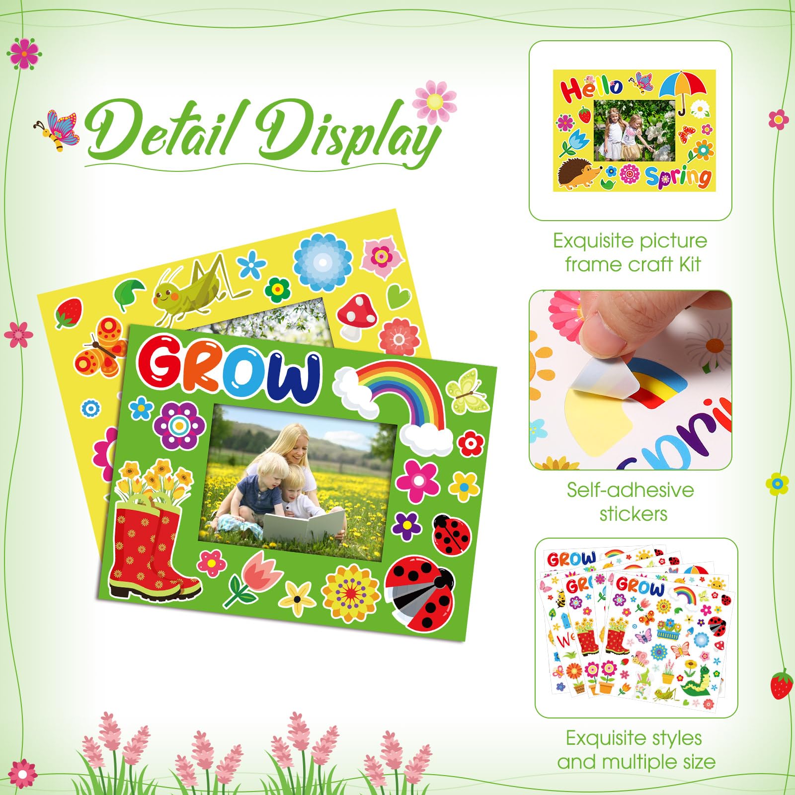 Snapklik.com : Capoda 24 Pack Spring Picture Photo Frames Craft Kit ...