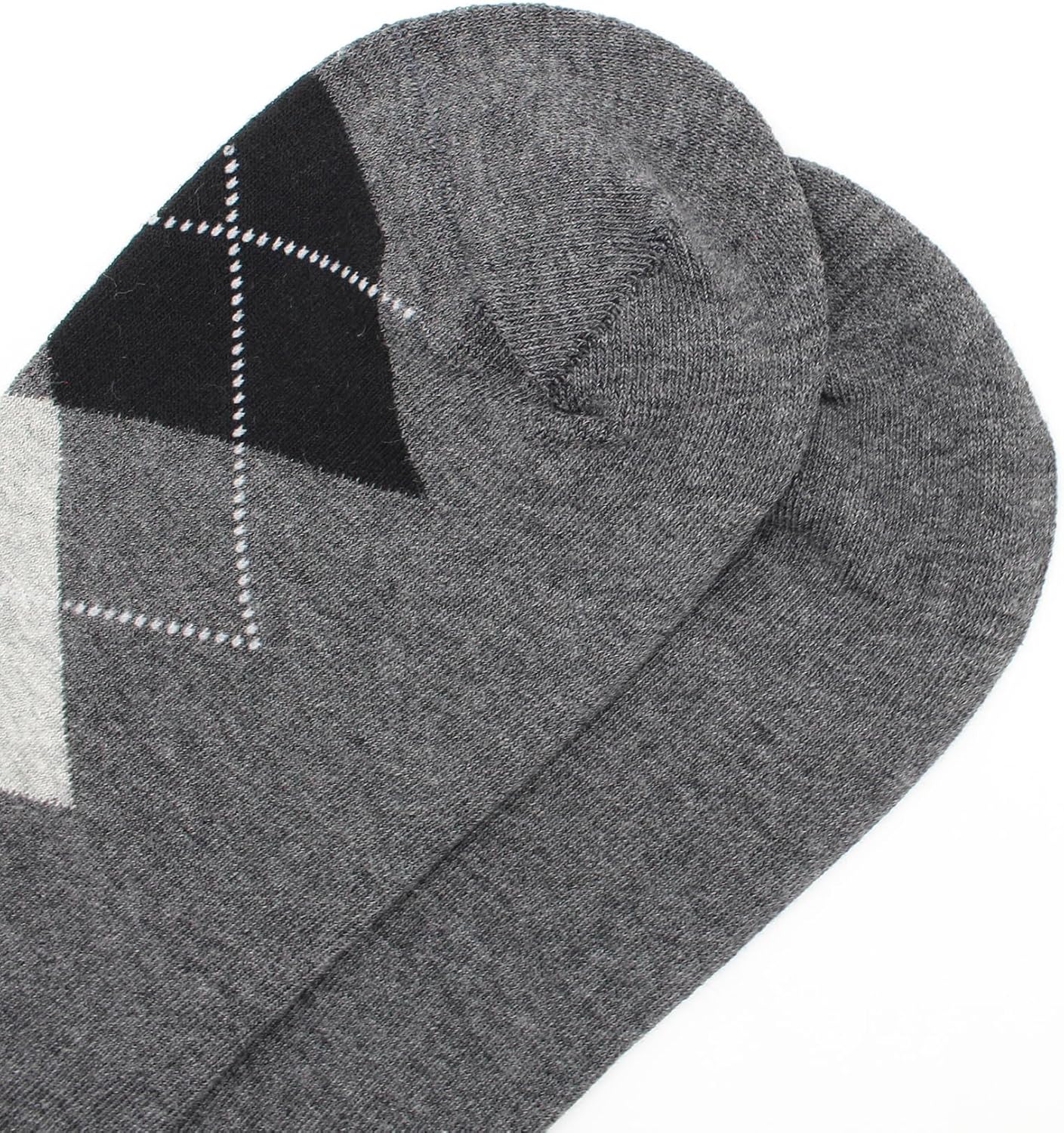 GLCMXMART Mens Grey Dress Socks Size 10-13, Cotton Crew Calf Sock - Image 6