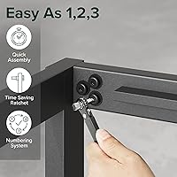 Vista 6 de ZINUS Paul Metal and Wood Platform Bed Frame / No Box Spring Needed / Wood Slat Support / Easy Assembly, Full