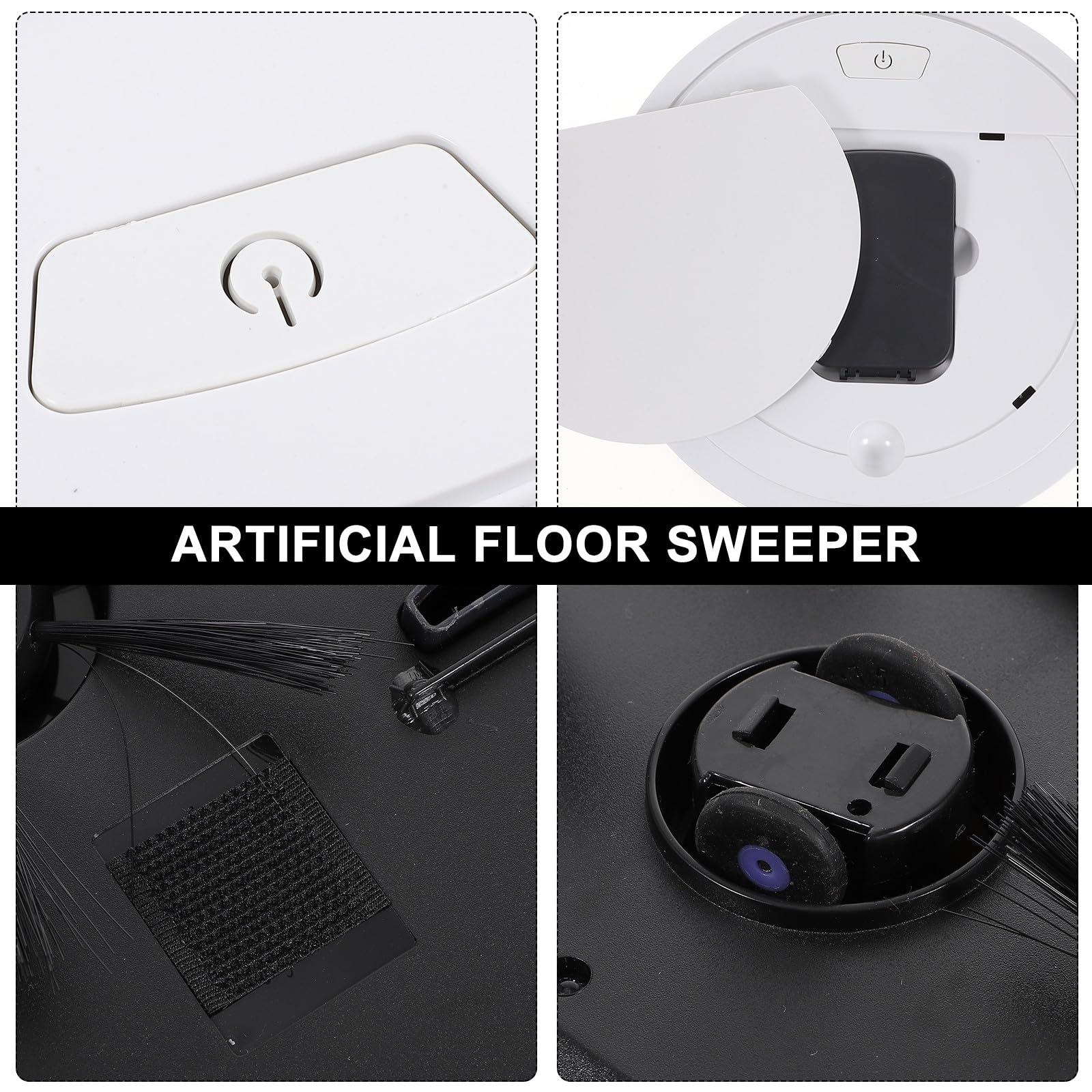 ULTECHNOVO Robot Aspirador y Trapeador Inteligente USB, Máquina de Limpieza Robótica Doméstica, Succión Potente para Suelo y Pelo, Adecuado para Hogar y Uso Diario