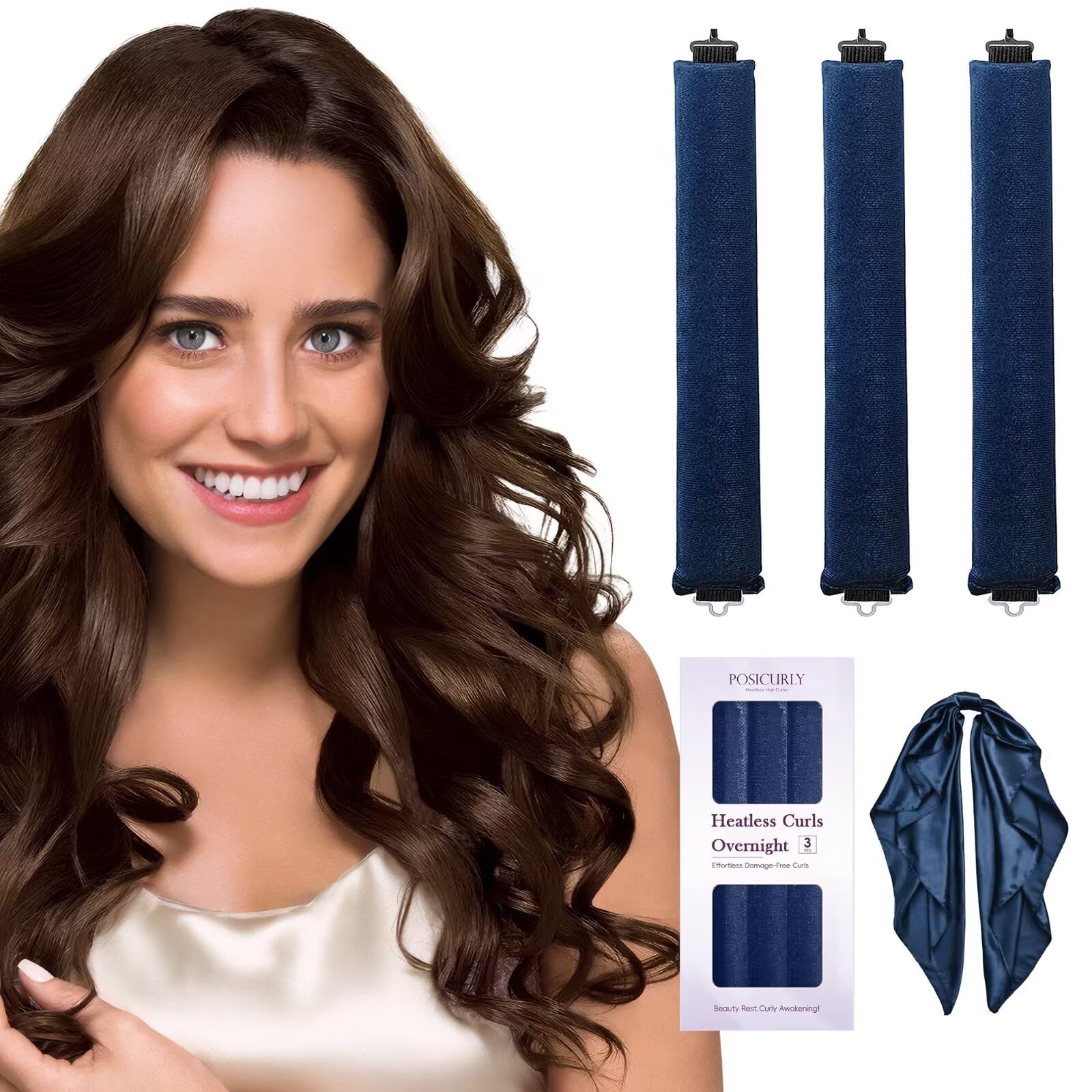 Posicurly Heatless Hair Curler 4-Pack