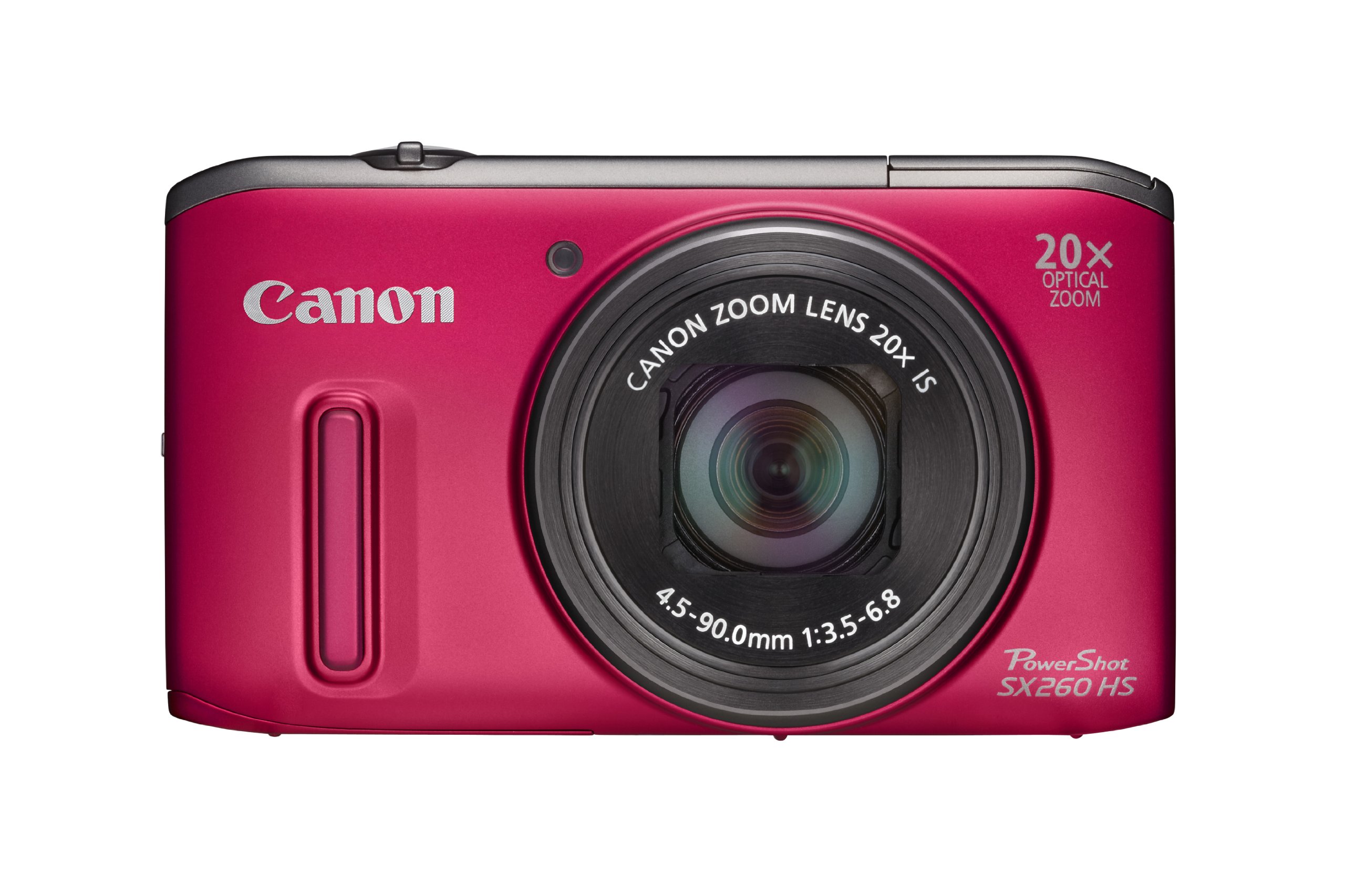 Canon Powershot SX260 HS Digital Camera - Red (12.1 MP, 20x