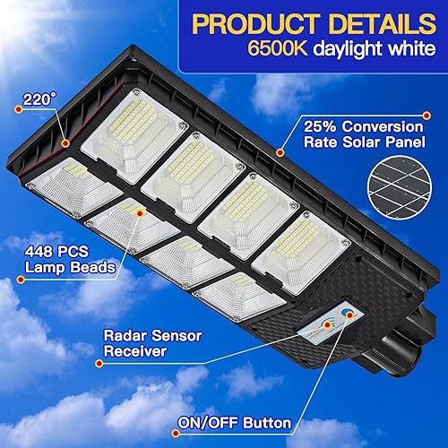 Miniatura 6 de Luces solares impermeables para exteriores para patio y patio, sensor de movimiento del atardecer al amanecer, iluminación de seguridad, lámparas de