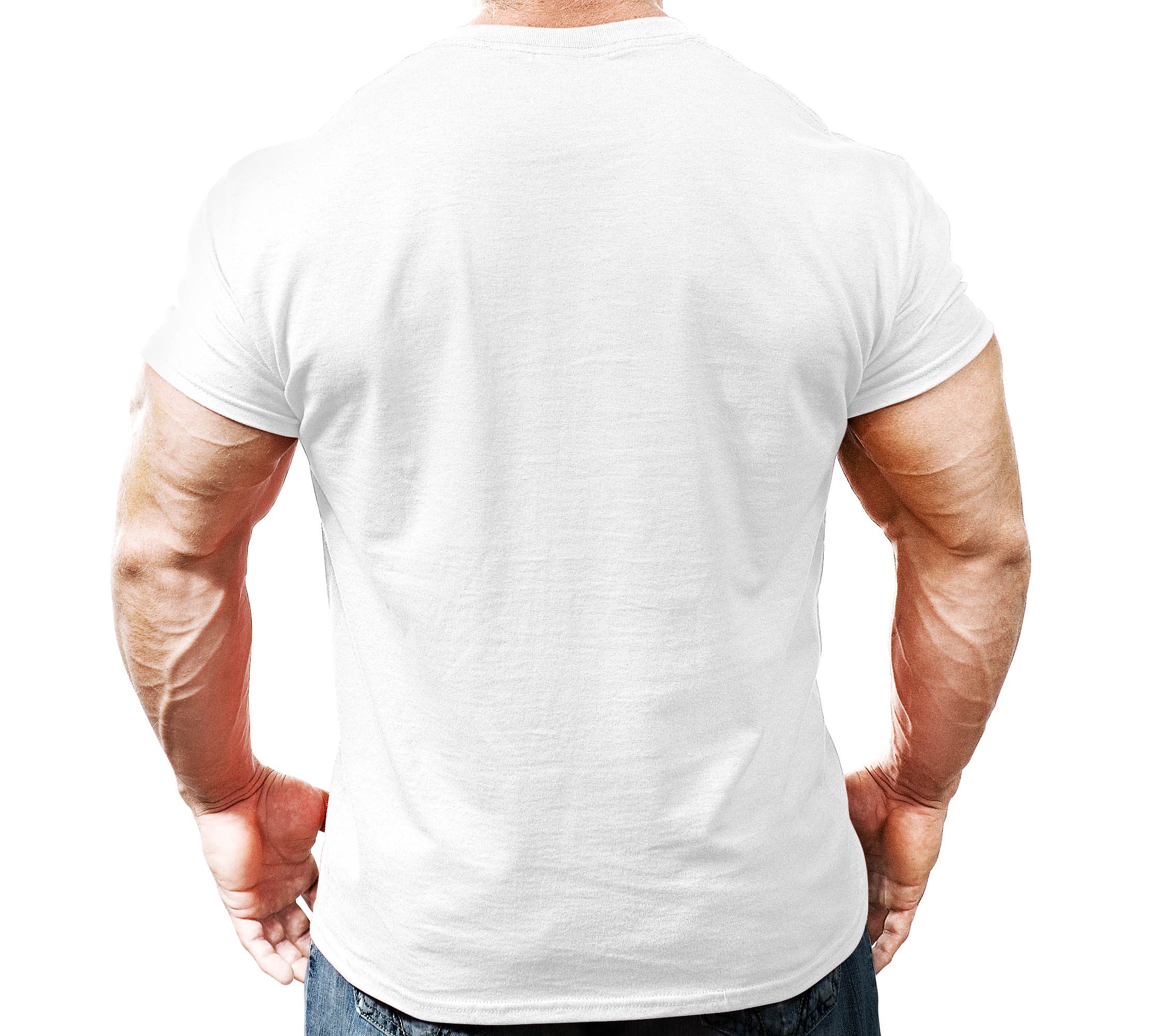 Monsta Clothing Co. Men's Bodybuilding Workout (Monsta-000) Gym T-Shirt (G:WT) White