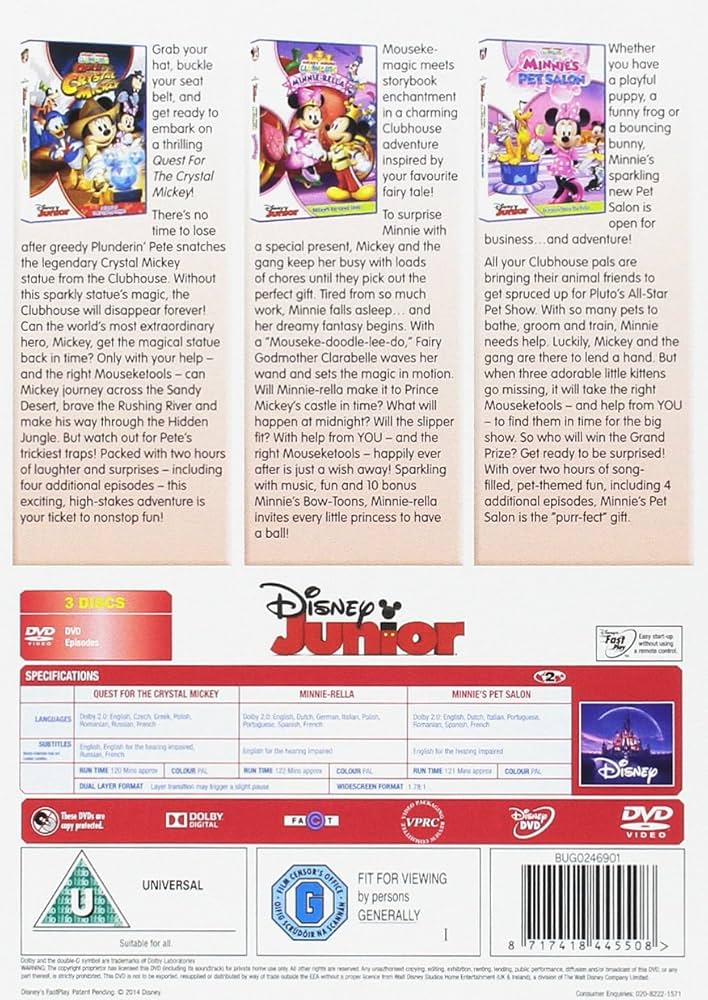 その他 Mickey Mouse Clubhouse Triple Pack (Dvd Import) (European Format - Region 2) d2ldlup Amazon.co.jp: Mickey Mouse Clubhouse Triple Pack (Dvd Import