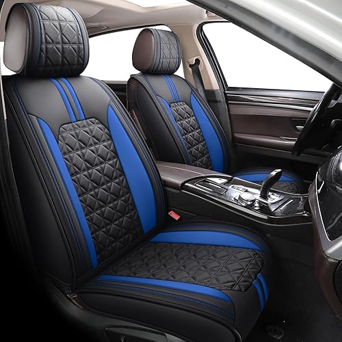 Miniatura 9 de YIERTAI Fundas de asiento de automóvil impermeables de piel sintética compatibles con Nissan Altima, Hyundai, Accent, Mitsubishi, Outlander, Subaru,