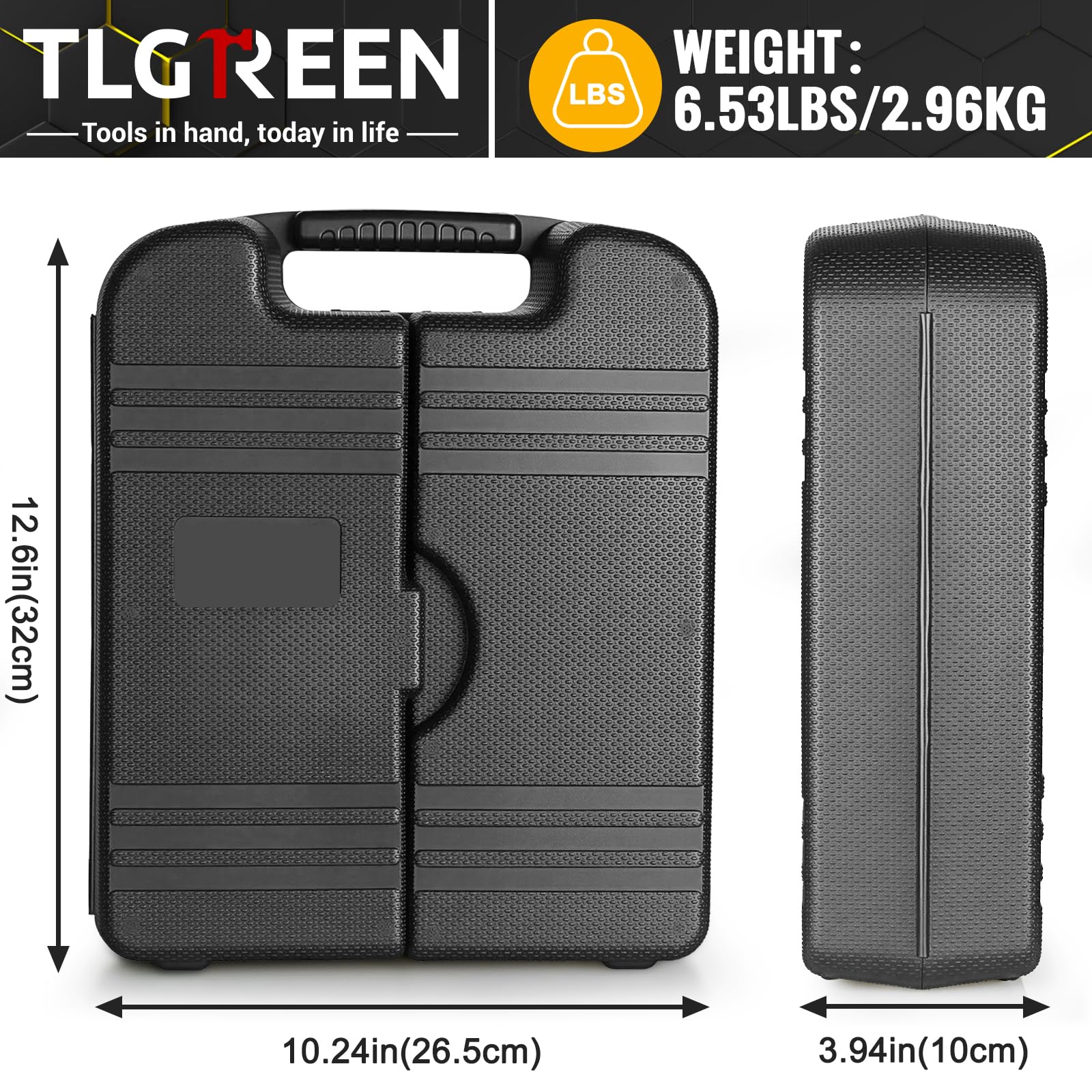 TLGREEN Caja de Herramientas Completa 101PCS con Destornillador Electrico/Taladro 8V, Maletin Herramientas Domésticas de Bricolaje para Oficinas y Jardín Reparaciones del Hogar