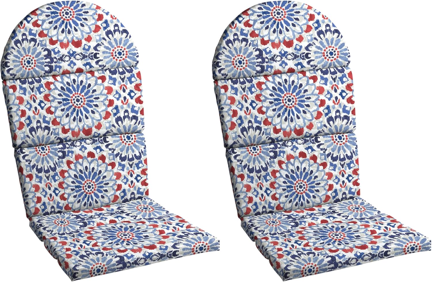 Arden Outdoor Foam Adirondack Cushion, 2 Pack, 21.5 x 19, Water Repellent, Fade Resistant, Foam Cushion for Adirondack Chairs Clark Blue